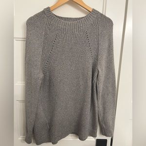 Loft brand grey crew neck sweater